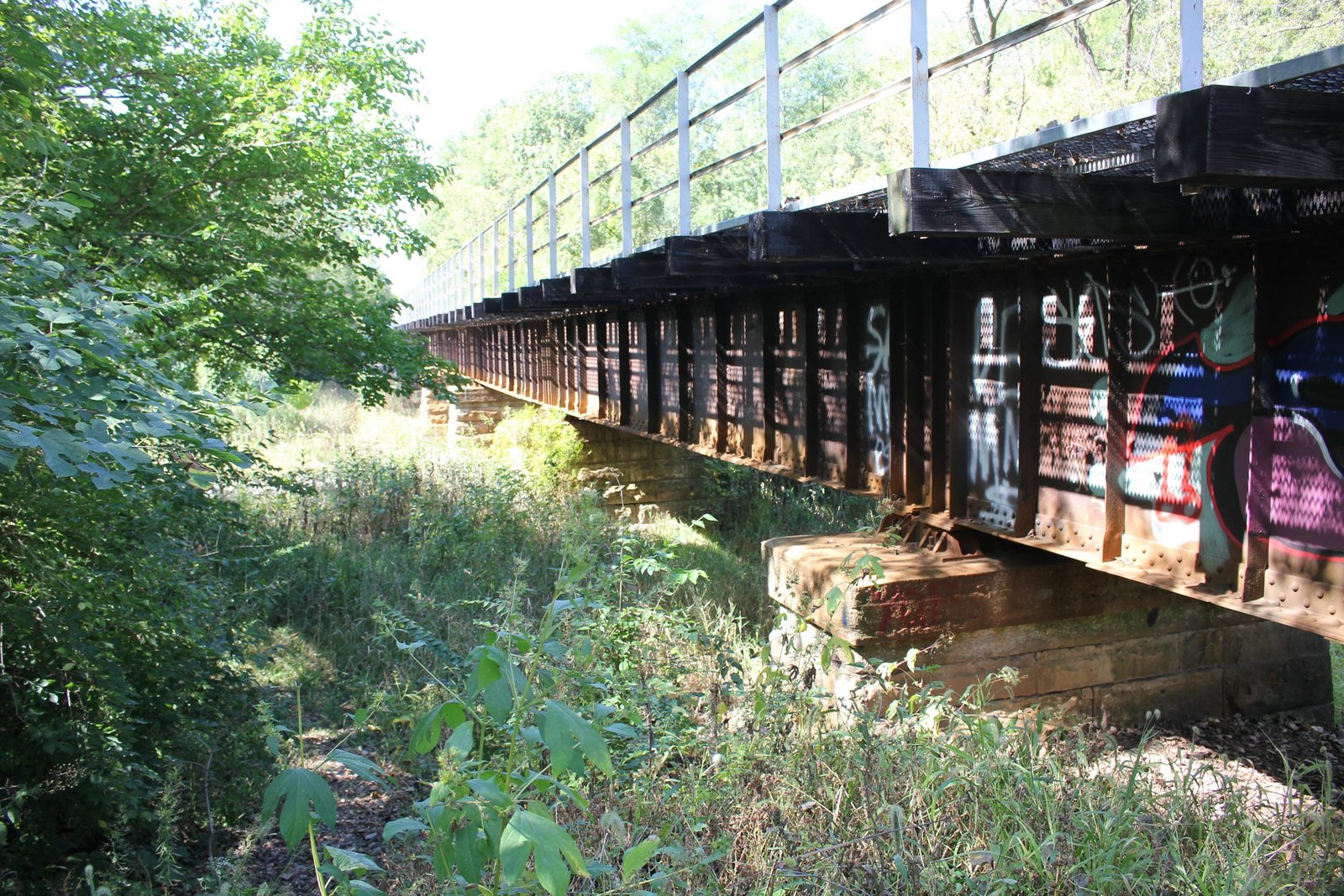 Looking west